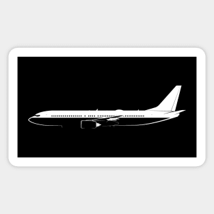 737-900 Silhouette Sticker